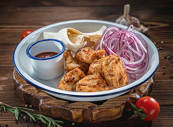 Шашлык из куриного филе