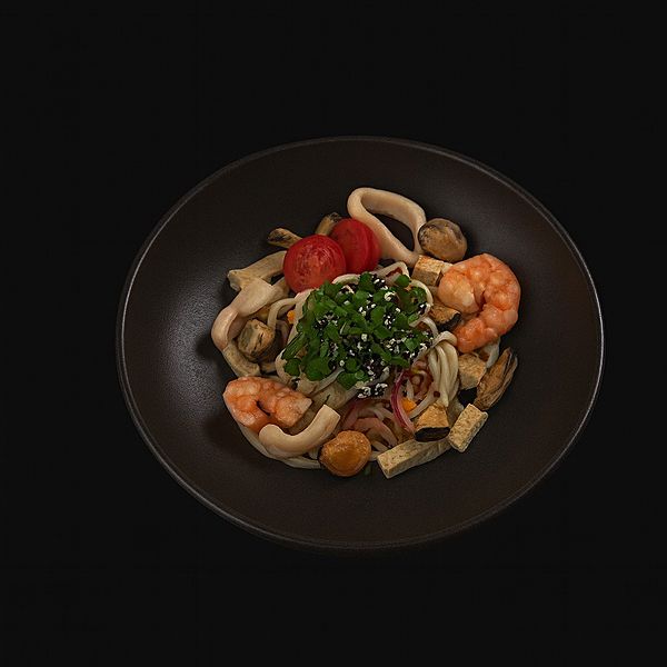 Вок с морепродуктами