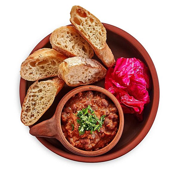 Лобио с капустой по-гурийски с беконом/ без бекона