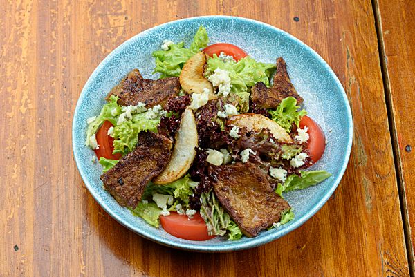 Салат с печенью