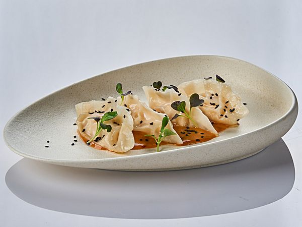 Гедза с курицей и креветкой