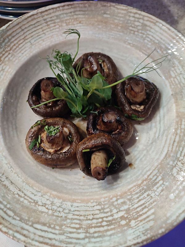 Шампиньоны на гриле