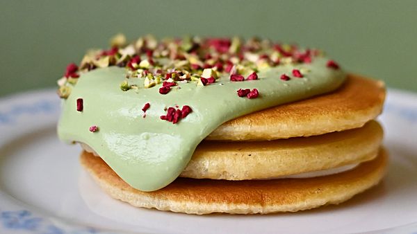 Панкейки с фисташковым кремом