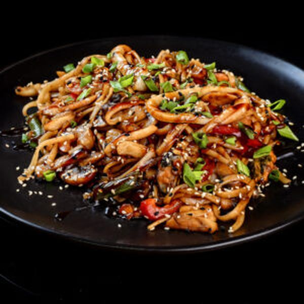 Удон с морепродуктами