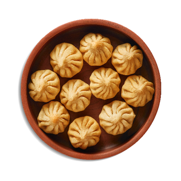 Жареные мини-хинкали с говядиной