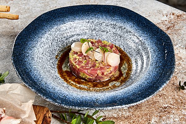 Тар-тар из тунца и гребешка