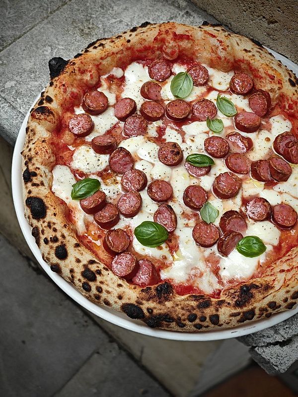 Охотничьи колбаски, моцарелла fior di latte