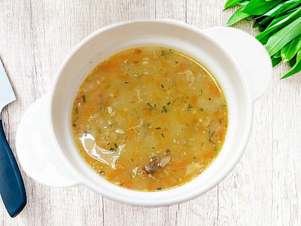 Суп гороховый с копчёной свининой