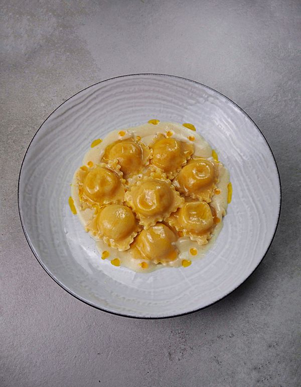 Равиоли с креветками