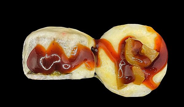 ЗАПЕЧЕННЫЙ С КОПЧЕНОЙ КУРИЦЕЙ И КРАБОМ