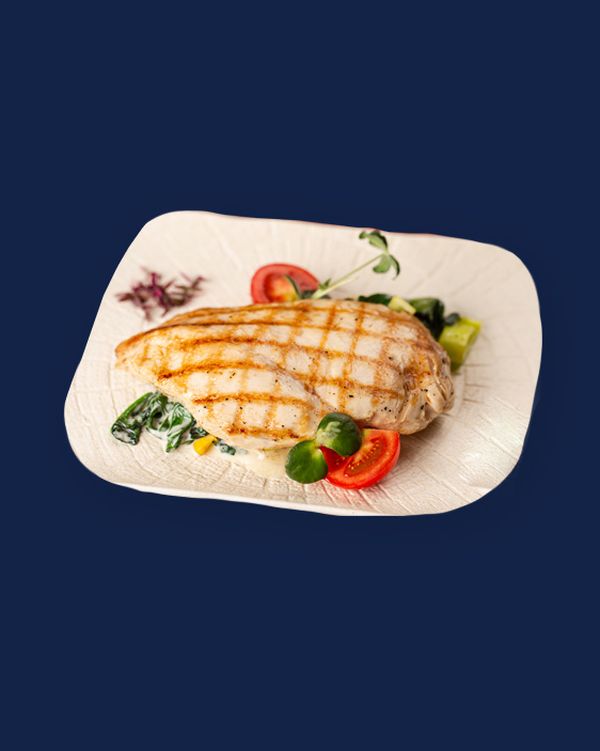 Филе куриное со шпинатным соусом