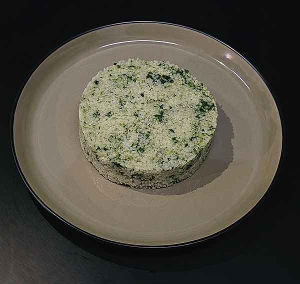 Кускус со шпинатом