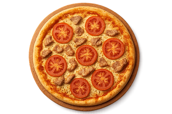 Пицца на сковороде со свининой