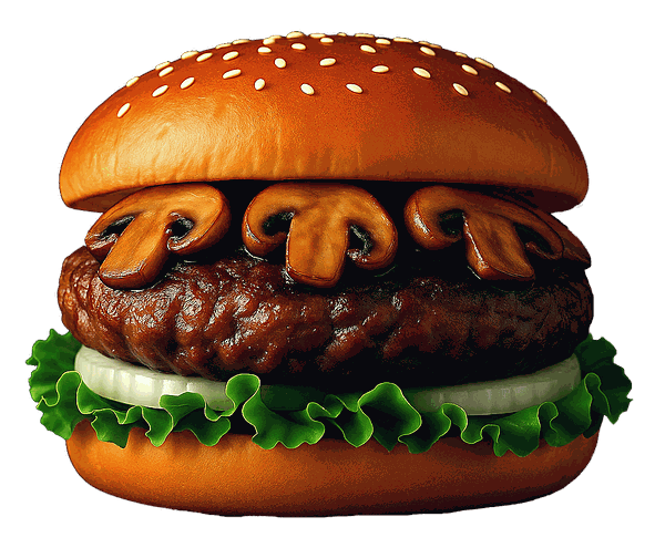 Грибной бургер