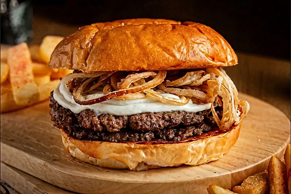 Дабл с кремом «Блю чиз»