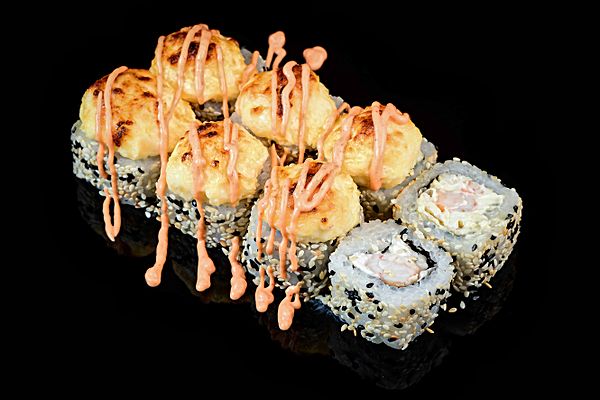 Запеченный с креветкой