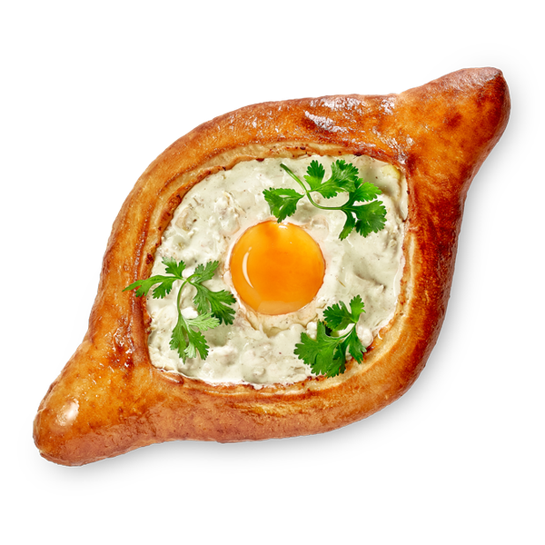 Хачапури по-аджарски чкмерули