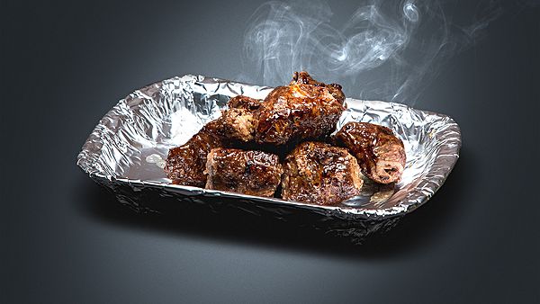 Говяжья печень в сетке