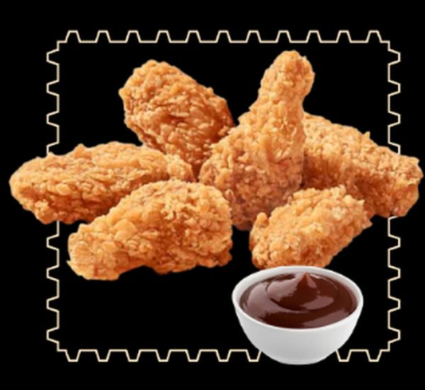 Крылышки не острые + соус барбекью