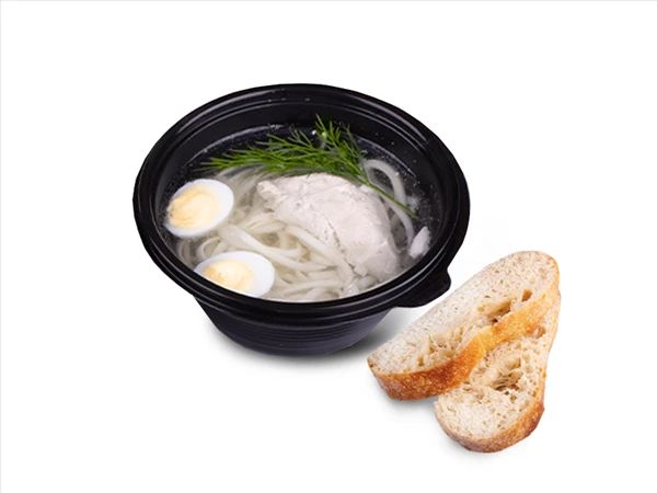 Куриный суп с домашним хлебом. Среда