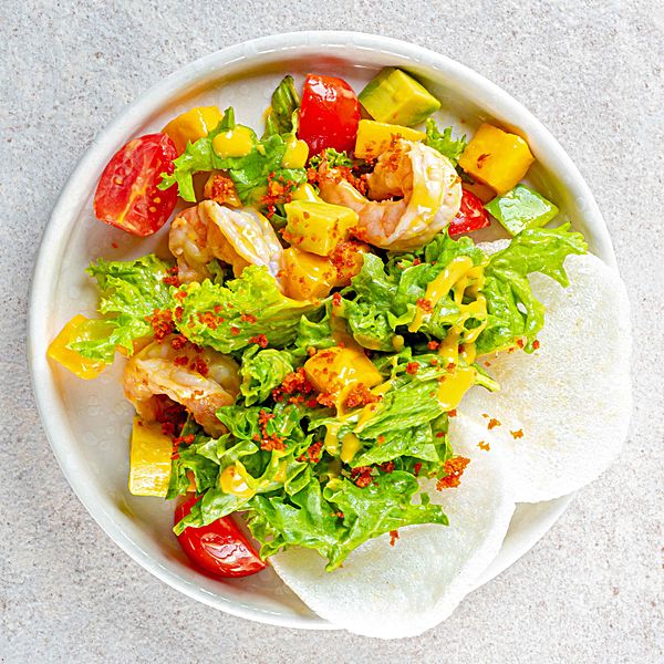 Тайский салат с креветками