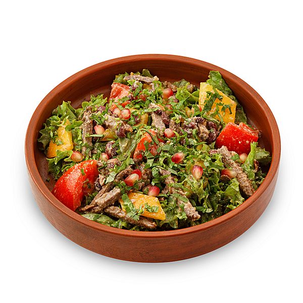 Грузинский салат с говядиной