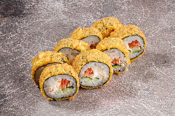 Ролл темпура с лососем
