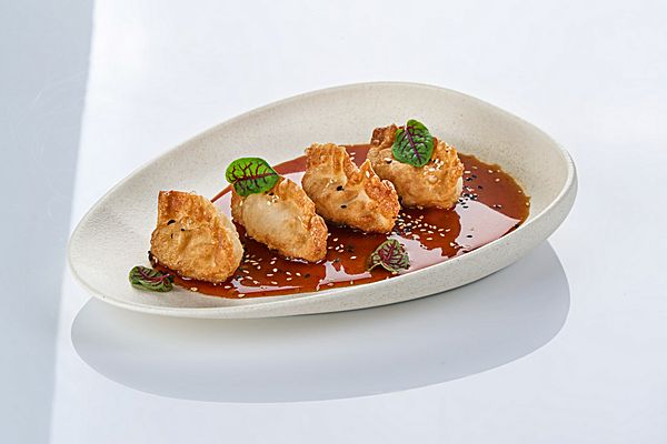 Гедза с курицей и креветкой