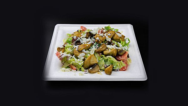 Салат Теплый с курицей и грибами