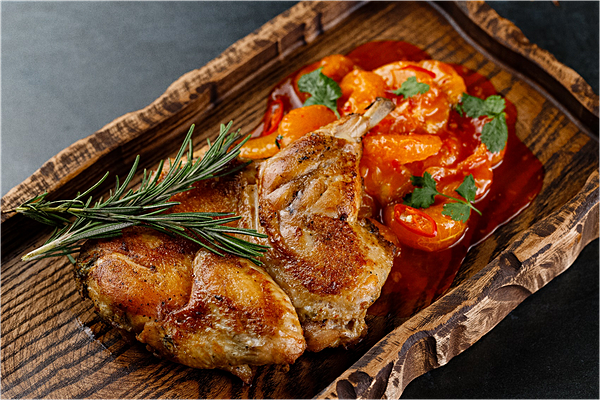 Цыпленок с мандаринами