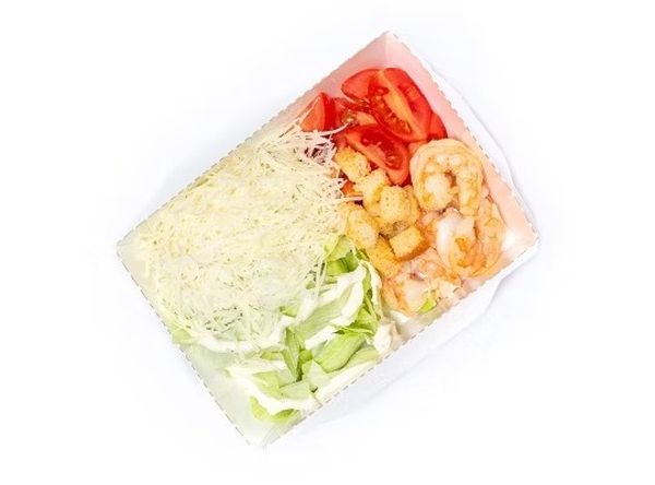 Салат Цезарь с креветкой