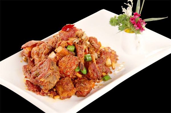 Ребра с острой приправой