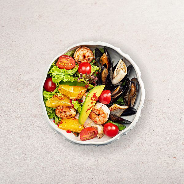 Салат с морепродуктами