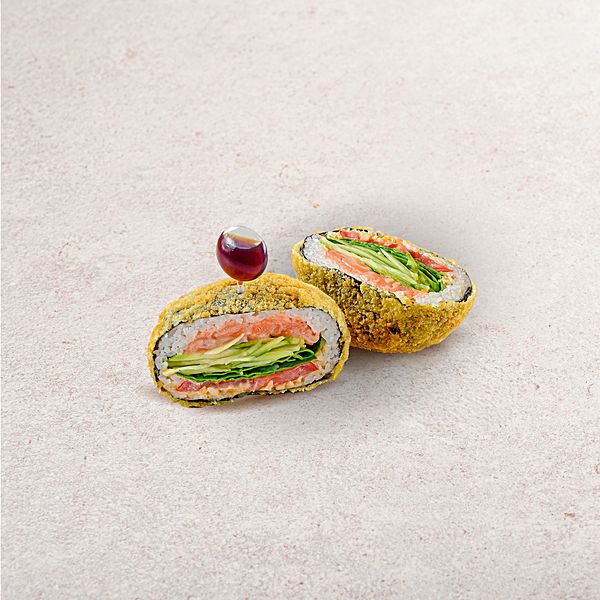 Суши бургер лосось