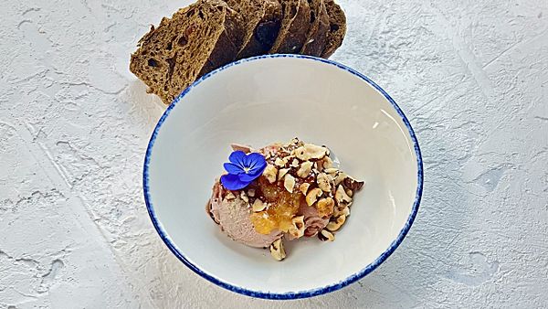 Паштет из печени цыплёнка с цитрусовым конфитюром