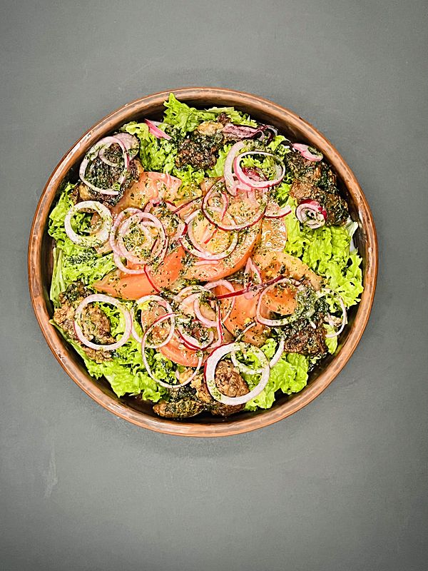 Теплый с куриной печенью