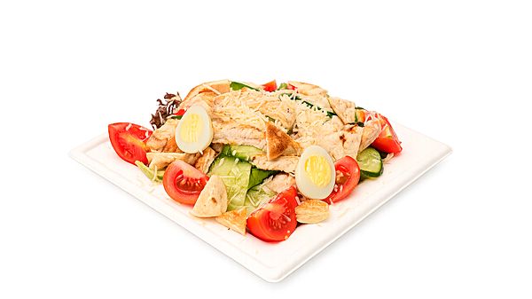 Салат Цезарь с курицей