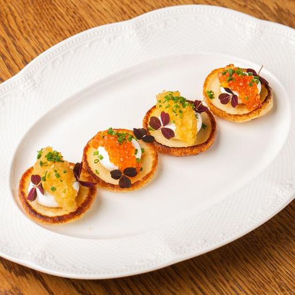 Икорные оладьи