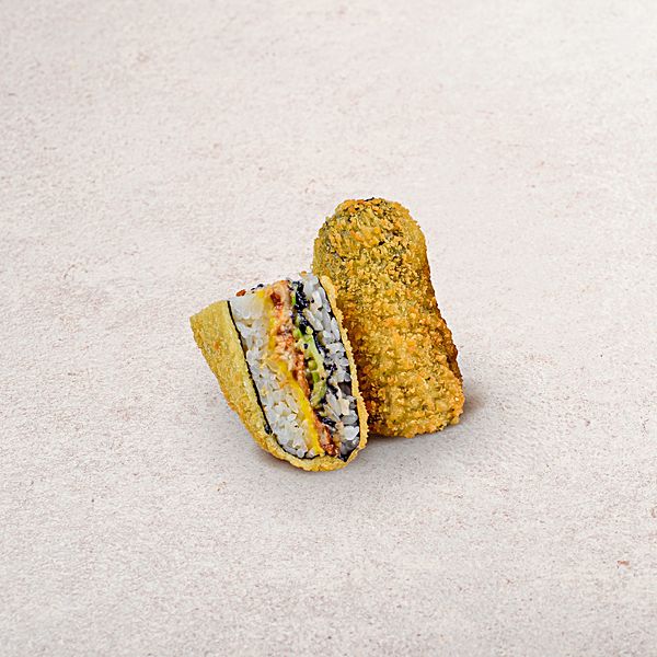 Онигири темпура с угрём