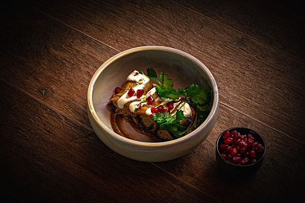 Рулеты из баклажан с ореховой пастой