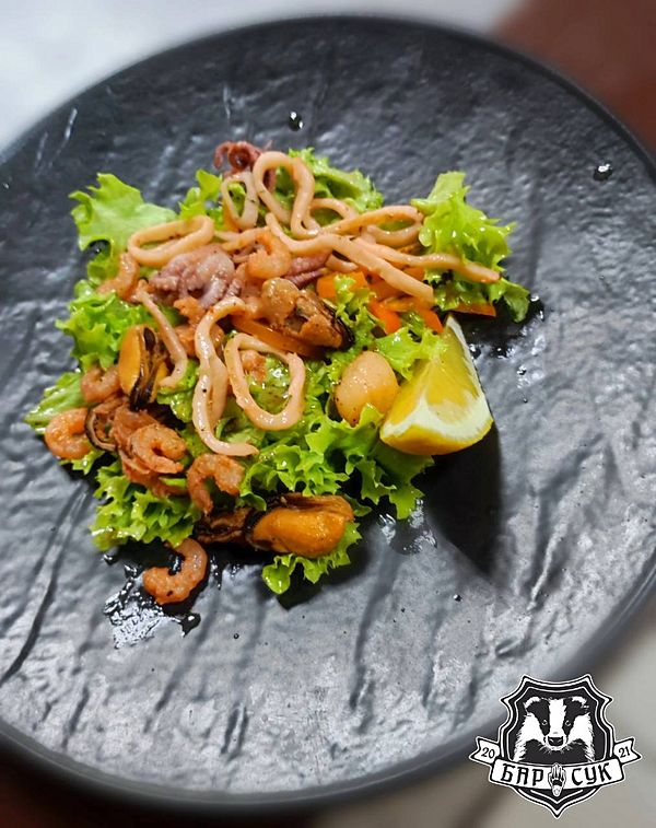 С морепродуктами