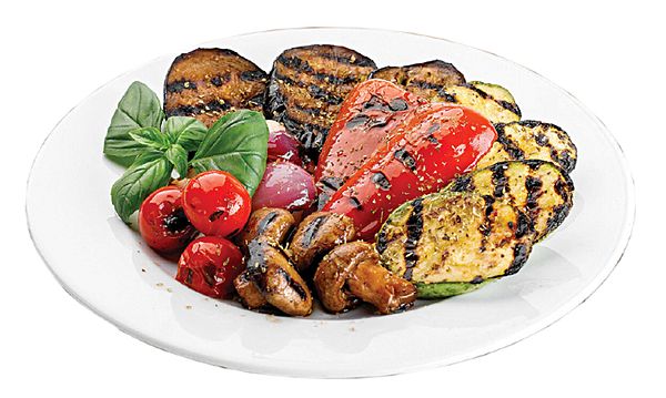 Грибы на мангале