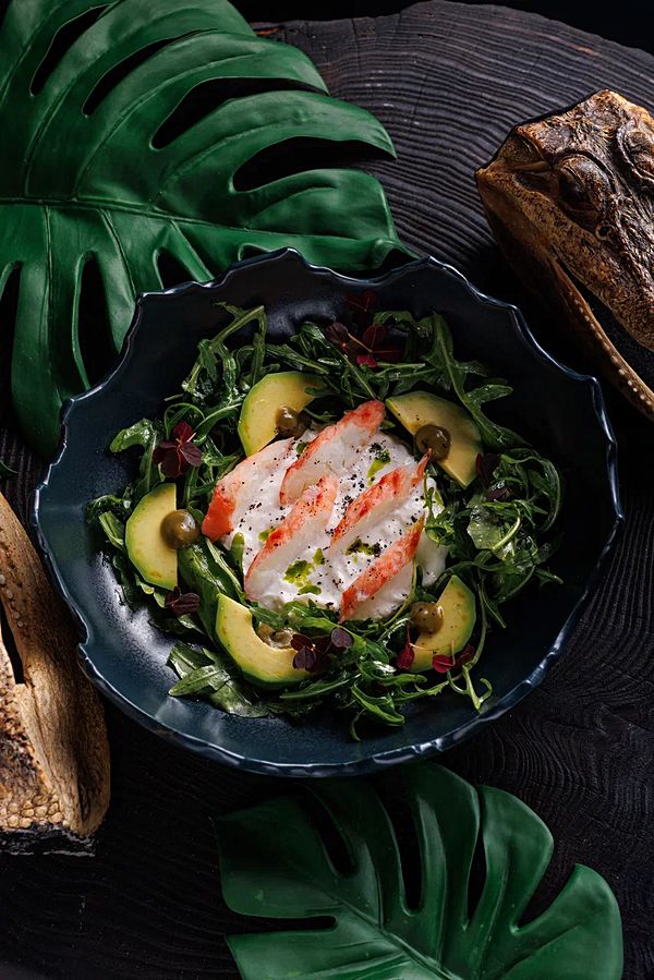 Салат с камчатским крабом