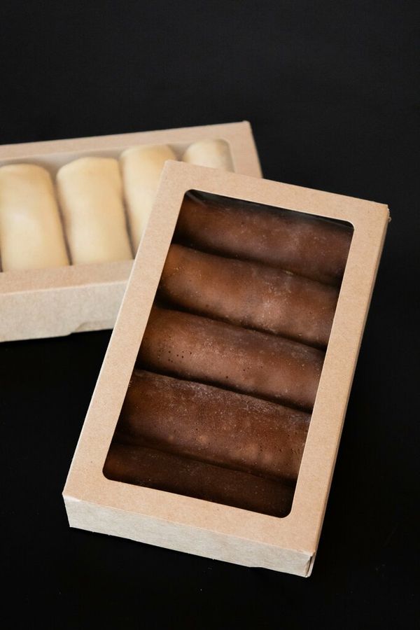 Блины с бананом и шоколадом