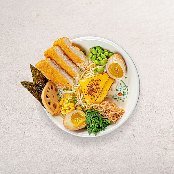 Рамэн сырный с курицей тонкацу
