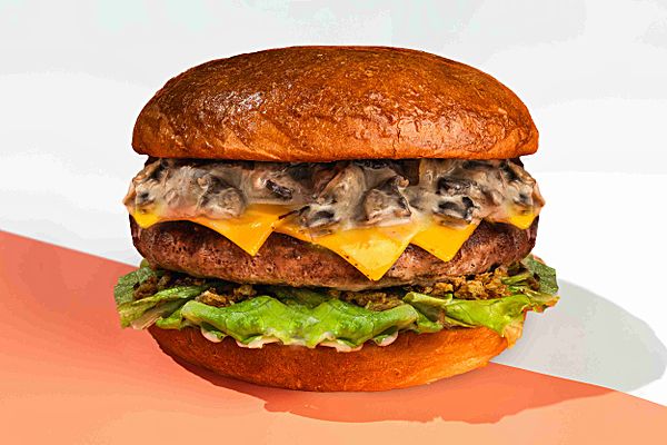 Бургер с грибным жульеном