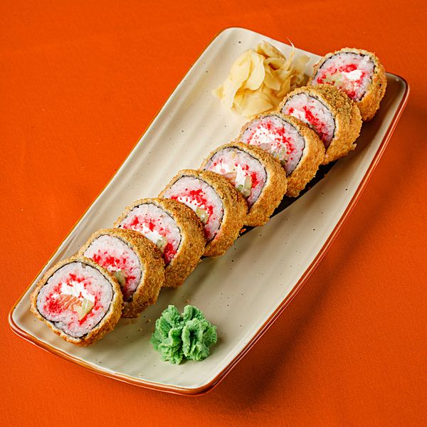 Ролл темпура с лососем