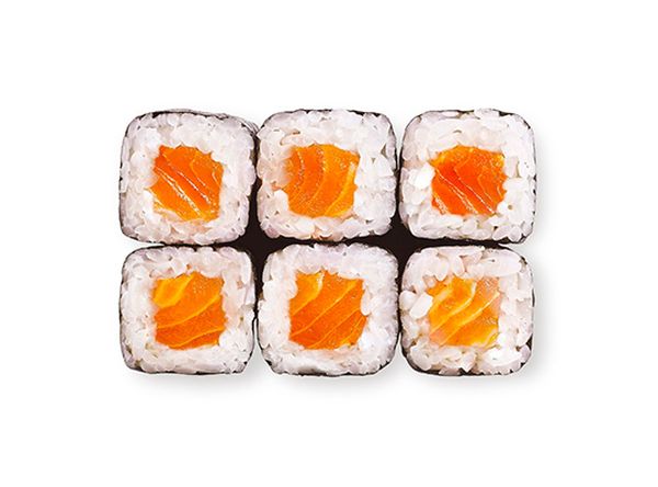 Мини-ролл с лососем