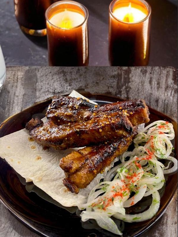 Рёбрышки на углях