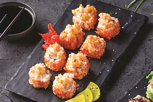 Запеченный с креветкой